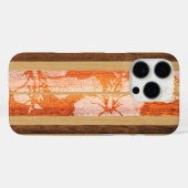 Haleiwa Surfboard Hawaïaans in Papaya Case-Mate iPhone Case (Achterkant (horizontaal))