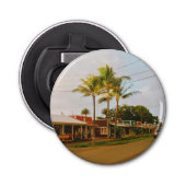 Haleiwa Surfer Town Button Flesopener (Voorkant)