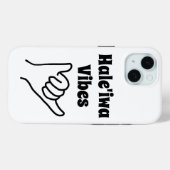Hale'iwa Vibes Shaka iPhone 15 Coque (Verso (horizontal))