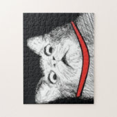 Halètement étonné Meme - puzzle de chat (Vertical)