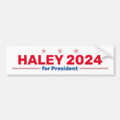 Haley 2024 bumpersticker (Voorkant)