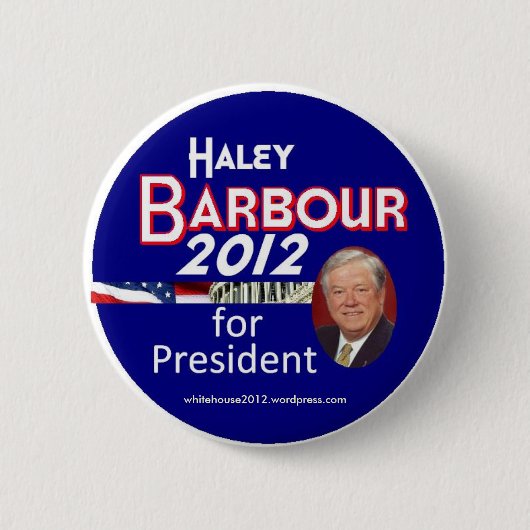 Haley Barbour 2012 Ronde Button 5,7 Cm (Voorkant)