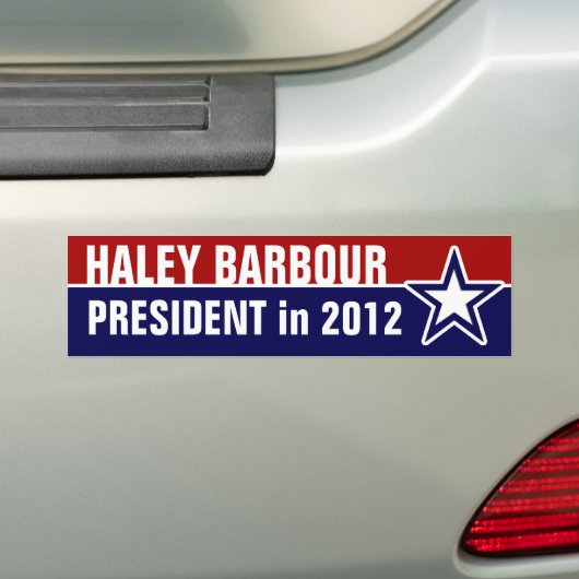 Haley Barbour in 2012 Bumpersticker (Op auto)