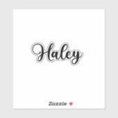 Haley Name - Handgeschreven kalligrafie Sticker (Vel)