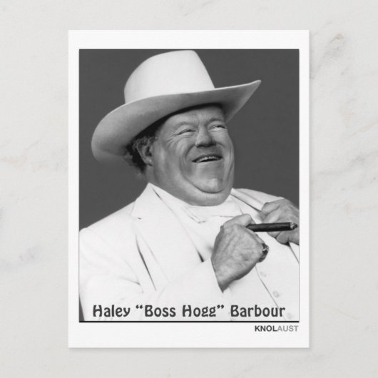 Haley "the Hogg" Barbour Briefkaart (Voorkant)