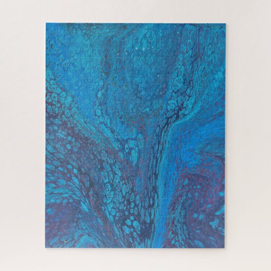 Half a Love 2 Abstrait Glace Bleue Puzzle (Vertical)