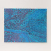 Half a Love 2 Abstrait Glace Bleue Puzzle (Horizontal)