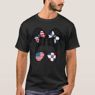Half-Amerikaans Dominicaans meisje Dominica Fla T-shirt