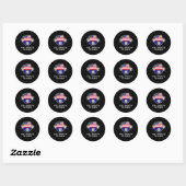Half Amerikaans Half Belize VS Belize Vlag S Ronde Sticker (Vel)