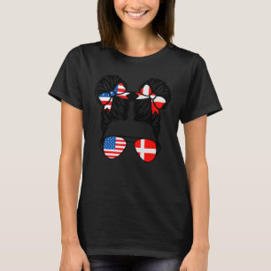Half-Amerikaans half-Deens meisje Verenigde Staten T-shirt