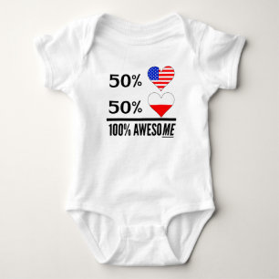 Half-Amerikaans half Pools Romper