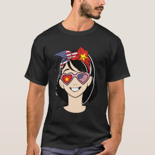 Half Amerikaans Half Vietnamees Klein Meisje Vietn T-shirt