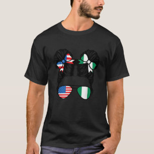 Half-Amerikaans halfNigeriaans meisje Verenigde St T-shirt