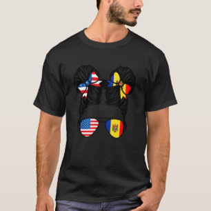 Half-Amerikaans meisje met halve Moldavische afkom T-shirt