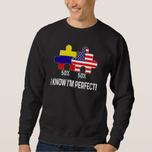Half-Amerikaanse halve Colombiaanse vlag - gecombi Trui