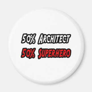 Half Architect Half Superhero Magneet