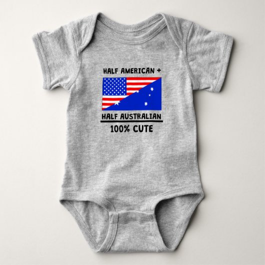 Half Australiër 100% Cute Romper (Voorkant)