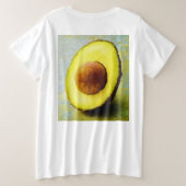 "Half Avocado" Cute Photo. Bestel nu Grote Maat T-shirt (Design achterkant)