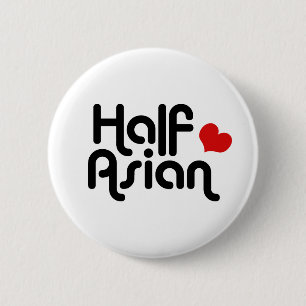 Half Aziatisch Ronde Button 5,7 Cm