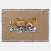 Half Bear Half Robot Deken (Voorkant)