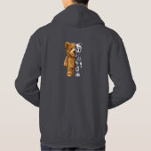 Half Bear Half Robot Hoodie (Achterkant)