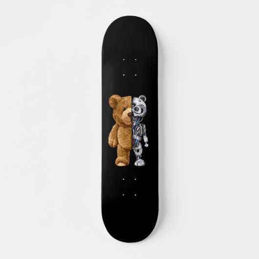 Half Bear Half Robot Skateboard (Voorkant)
