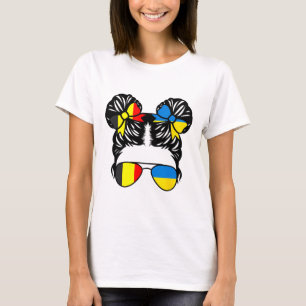 Half Belgisch Half Oekraïens Meisje België Kindere T-shirt