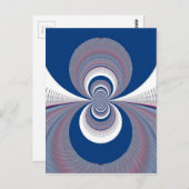 Half blauw briefkaart (Voorkant / Achterkant)