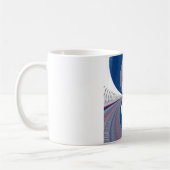 Half blauw koffiemok (Links)