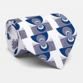 Half blauw stropdas (Opgerold)