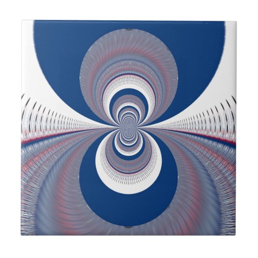 Half blauw tegeltje (Voorkant)