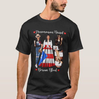 Half Boricua half Panaian sterk in Boricua Panama T-shirt