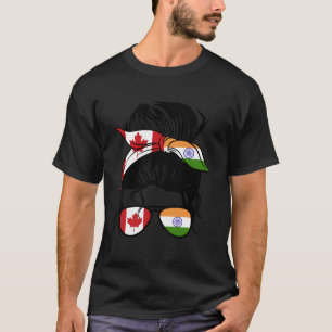 Half Canadees Half Indiase mix Canada en India Roo T-shirt