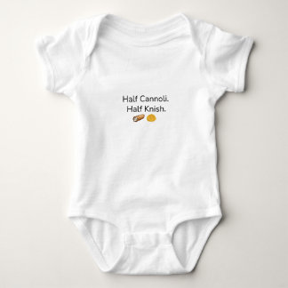 Half Cannoli. Half Knish baby bodypakje Romper