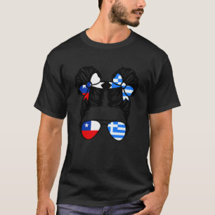 Half Chileense Half Griekse Meisje Chile Kids Erfg T-shirt