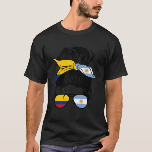 Half Colombiaans Half Argentijns Mix Colombia Arge T-shirt