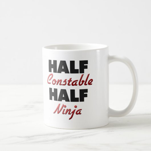 Half Constable Half Ninja Koffiemok (Rechts)