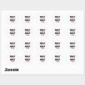 Half Dancer Half Ninja Ronde Sticker (Vel)