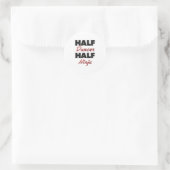 Half Dancer Half Ninja Ronde Sticker (Tas)