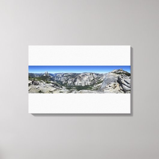 Half-Dome en Yosemite-vallei - Yosemite Canvas Afdruk (Voorkant)