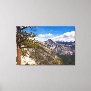 Half Dome-landschap, Californië Canvas Afdruk