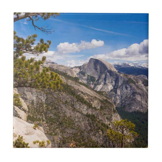 Half Dome-landschap, Californië Tegeltje (Voorkant)