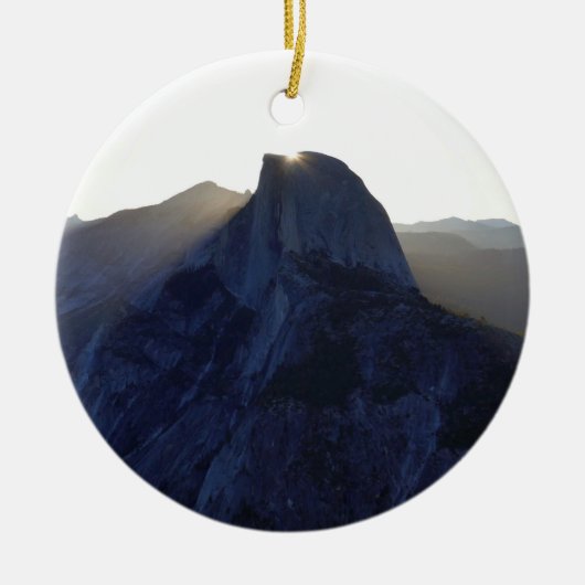 Half Dome Sunrise I Keramisch Ornament (Voorkant)