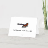 Half Dome Sunset bedankt Folie Wenskaart (Achterkant)