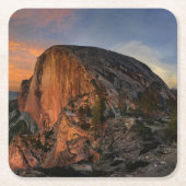 Half Dome Sunset - Yosemite Vierkante Kartonnen Onderzetter (Voorkant)