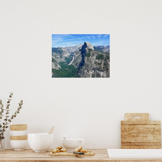 Half-dome uit Glacier Point, Yosemite, CA Poster (Keuken)