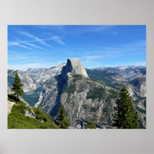 Half-dome uit Glacier Point, Yosemite, CA Poster