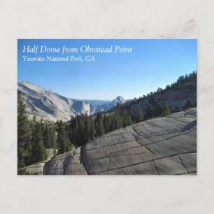 Half Dome uit Olmstead Point, Yosemite, CA Briefkaart