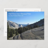 Half Dome uit Olmstead Point, Yosemite, CA Briefkaart (Voorkant / Achterkant)