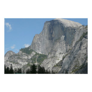 Half Dome van opzij in Yosemite National Park Perfect Poster